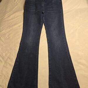 SHEIN Dark Blue Flare/Boot Cut Jeans
